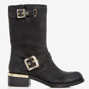 Vince Camuto Windy Nubuck Leather Moto Boot